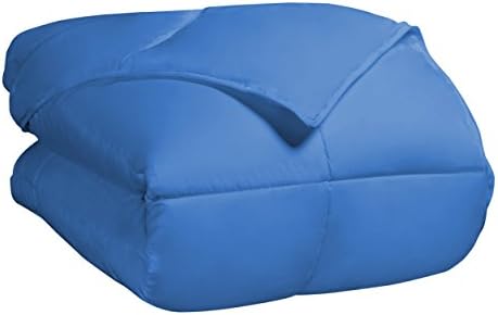 SUPERIOR All Season Down Alternative Comforter, Cal King, Aster Blue by SUPERIOR