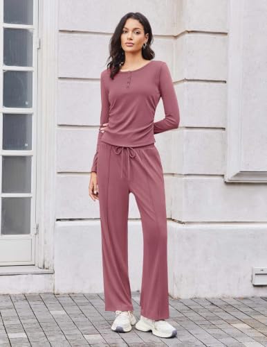 Ekouaer Two Piece Sets for Women Fall Lounge Sets Casual Matching Outfits - Image 3