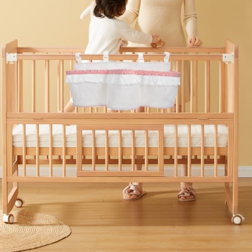 Crib Hanging Organizer Bag, Three Pocket Bedside Storage Caddy - Image 6