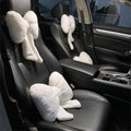 LYFJMUS 4 Pack Plush Bow Car Headrest Pillow and Lumbar Support Pillow Soft Butterfly Car Neck Pillows for Driving Cars Decor by Unknown