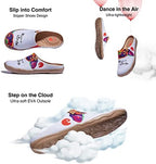 UIN Slipper Woman Travel Art Painted Shoes Wide Toe Casual Home Slip On Mules Malaga - Image 7