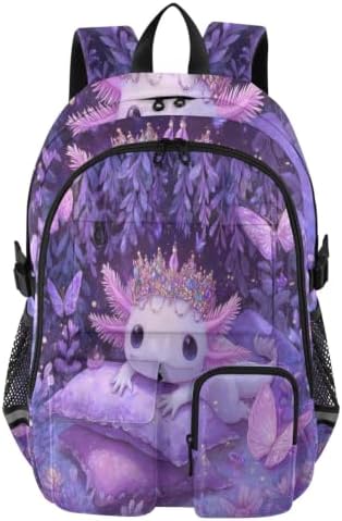ALAZA Salamander Pillow Crown Pattern Laptops Backpack Travel Bag for Men & Women College School Computer Bag by ALAZA