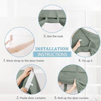 RYB HOME 2 Panels French Door Window Curtains for Front Glass Door - Image 5