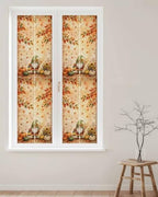Window Privacy Film Frosted, Thanksgiving Gnomes Reusable Static Cling Window Tints, Fall Orange Pumpkin Maple Leaves Heat Control Windows Films for Offices, Balcony, 29.5 x 118 Inches - Image 2