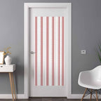 Window Privacy Film Frosted, Pink Red Striped Non-Adhesive Static Cling Window Tint, Farmhouse Vertical Stripes Geometric Insulated Windows Frosted Films for Living Room, 35.4 x 78.7 Inches - Image 3