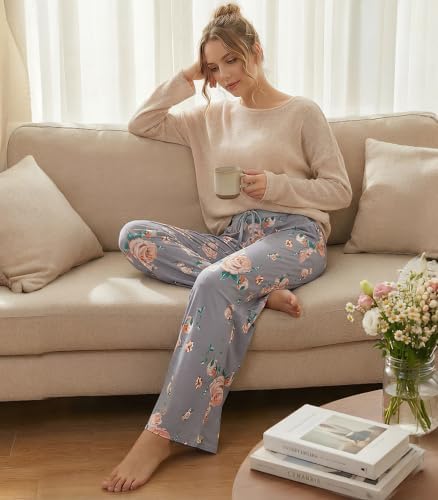 WiWi Bamboo Viscose Pajama Pants for Women Plus Size Cooling Bottoms S-4X - Image 3