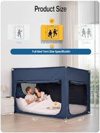 ANC POP Portable Bed Tent, Blackout Privacy Canopy with 3 Doors & Breathable Mesh, Large Space for Adults, Indoor Sleeping Shelter for Dorms/Shared Rooms - Image 2