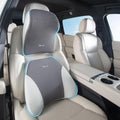 FLORICH Upgrade Lumbar Support and Car Neck Pillow, Back Support and Headrest Pillow for Car Seat Driver, Memory Foam Back Neck Support Pillow and Car Seat Lumbar Support for Car Office Chair - Gray by FLORICH