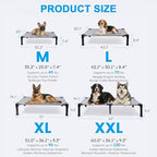 Elevated Dog Bed Raised Cooling Dog Cot for Large Dogs, Portable Indoor & Outdoor Pet Bed with No-Slip Feets Breathable Mesh Pet Bed for Camping Outdoor - Image 5