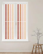 Window Privacy Film Frosted, Colorful Boho Reusable Static Cling Window Tints, Middle Century Geometric Abstract Art Heat Control Windows Films for Offices, Balcony, 29.5 x 118 Inches - Image 2