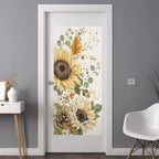 Window Privacy Film Frosted, Pumpkins Sunflower Fall Non-Adhesive Static Cling Window Tint, Thanksgiving Botanical Rustic Insulated Windows Frosted Films for Living Room, 35.4 x 78.7 Inches - Image 3