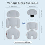 Momcozy Universal Stroller Cooling Pad, Detachable 2-Piece Cushion - Image 3