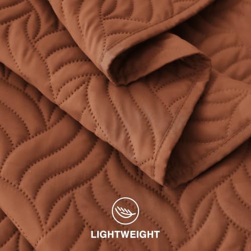 Love's cabin Quilts for Queen Bedspreads, 7 Pieces Bed in a Bag, Umber - Image 7