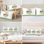 Camping Satin Pillowcases Queen Size Set of 2 Cooling Fall Summer Nature Forest Car Tree Moon Silk Pillow Cases for Hair and Skin Smooth Soft Zippered Throw Pillow Covers for Women Men 20"x30" - Image 7