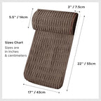 WdFour Headrest Memory Foam Pillow, Support Cushions for Neck, Back or Leg for Sofas, Recliners, Office Chairs, Massage Chairs for Neck Pain Relief and Cervical Support (Brown, 17" Wx2.7 D) - Image 2