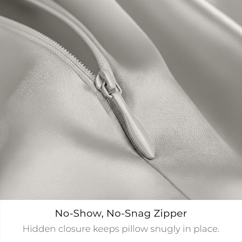 Mellanni Pure Silk Pillowcase Body Size - Perfect for Hair and Skin - Image 3