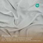 TOSMO Luxury Pillow Case Set of 2 - Cooling Viscose Derived from Bamboo, Oeko-TEX, Breathabl Silky Soft Pillow Cases with Envelope Closure (Standard, Silver) - Image 5