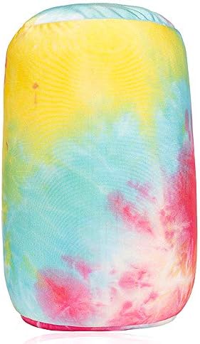 Neck Roll Pillow Tube Microbead Pillows Body Sopport Microbead Bolster 7 and 12Inches Travel Pillows for Chair Sleeping Car Seat Emotional Colorful Dormroom Accessory(Tie Dyeing) - Image 2