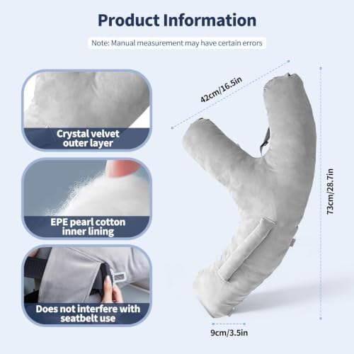 Car Y-Shaped Pillow with Blanket for Tesla Model Y/3/X/S Accessories - Image 2