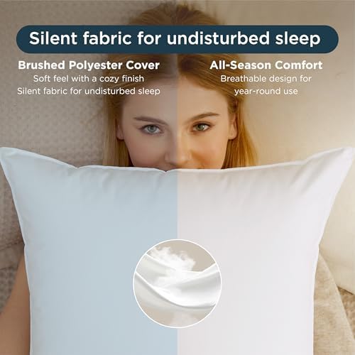 Bedsure Pillows King Size Set of 2, Bed Pillows for Sleeping - Image 2