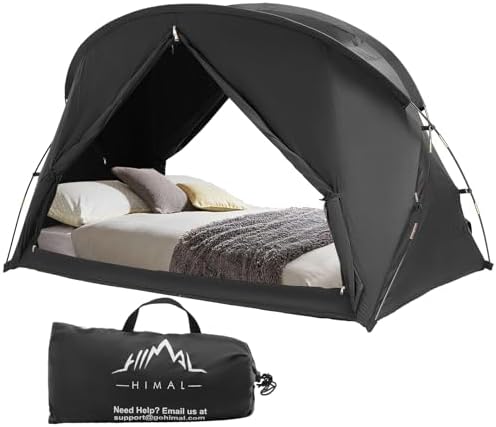 uniHimal Bed Tent Canopy, Twin, Blackout Portable Sleep Tent by unihimal