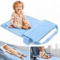 Light Blue Toddler Airplane Bed, Portable Airplane Seat Extender Travel Bed for Kids, Soft Baby Plane Travel Essentials for Flying, Toddlers Long Flight Must Haves Footrest by Unknown
