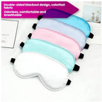 Solid Color Cotton Eye Mask for Sleeping (Tibetan Blue) - Image 4