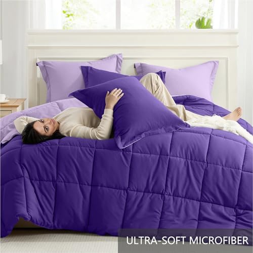 Homelike Moment King Size Comforter Set 3 Piece, Lightweight Soft Bed Sets - Image 5