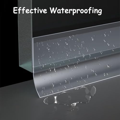 Silicone Weather Stripping, 3 inch (W) x 20 Ft (L) Door Draft Stopper, Windows Seal Strip for Gaps of Door and Windows, Garage Door Under Bottom, Sealing Tape Shower Doors Sweep, White - Image 6