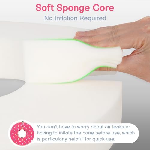 Dog Cone, No-Inflation Sponge Donut Collar for Dogs After Surgery - Image 2