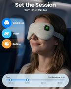 Smart Heated Eye Mask for Dry Eyes, App Controlled Cordless Warm Compress, Precise 99-149F Temperature, 1-60 Min Timer, 4 Smart Modes, Auto Shut Off, 1500mAh USB-C, Washable Cover - Image 4