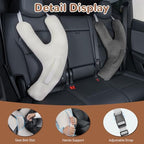 Car Travel Pillow for Kids and Adults, Y-Shaped Plush Neck Support for Sleeping, Comfortable Travel Headrest Cushion for Car, Airplane, Long Trips, Office Naps (White) - Image 4