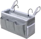 Bedside Storage Organizer Large Capacity Iron Frame Hangable Basket - Image 7