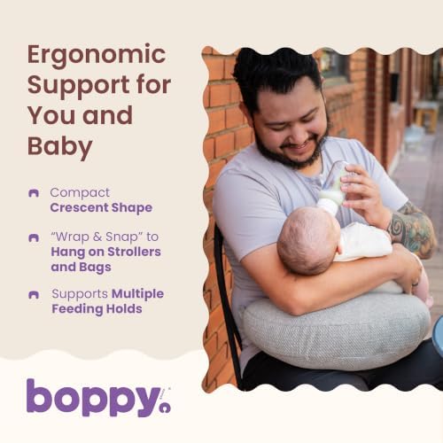 Boppy Anywhere Travel Nursing Pillow, Compact Breastfeeding Support Pillow - Image 3