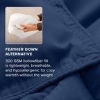 Bare Home Duvet Insert Comforter (California King, Dark Blue) - Image 6