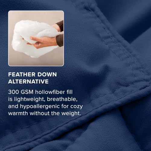 Bare Home Duvet Insert Comforter (California King, Dark Blue) - Image 6