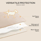 Luciphia Waterproof Blanket for Large Dog, Reversible Sherpa Couch Cover - Image 4