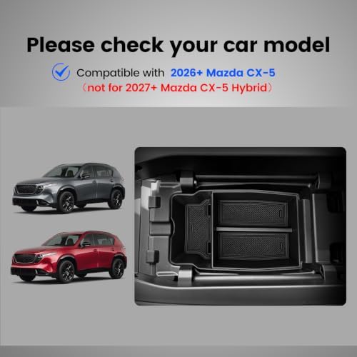 Center Console Organizer for 2026 2027 Mazda CX5 (NOT for CX-50) - Image 3