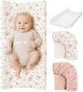 Konssy Baby Changing Pad Set with Waterproof Lining & 2 Pack Muslin Covers by Konssy