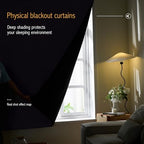 AJAZZ 100% Window Blinds Blackout Portable Blackout Curtains Adhesive Curtains for Living Room No Drilling (Dark Grey, 47" W x 72" L 1 Panel) - Image 2