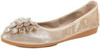 Flats Shoes for Women Rhinestone Wedding Ballerina Shoes Foldable Sparkly Comfort Slip on Flat Dressy Flats - Image 3