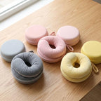 Memory Foam Travel Neck Pillow for Airplane and Car, Adjustable 360 Degree Support Cushion for Head and Chin Support - Image 3
