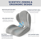 Lotarrotta Ergonomic Car Seat Cushion with Lumbar Support for Truck Driver, Multi - Purpose Orthopedic Seat Pillow for Office Chair, Car, Dining Chair as Gift, Sciatica Relief for Back, Hip, Leg Pain - Image 3