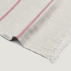 Eden 100% Linen Blanket – Premium European Woven Throw – Extra Large 45x78 in – Multi-Purpose Beach Towel, Sofa Throw, Summer Blanket – Lightweight, Softened, Striped – Made in Europe (Ecru/Brown) - Image 4