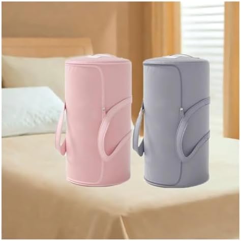2pcs Large Capacity Cylinder Quilt Storage Bag Foldable Dustproof Luggage Packing Moisture-Proof with Zipper(Apricot,X-Large) - Image 6