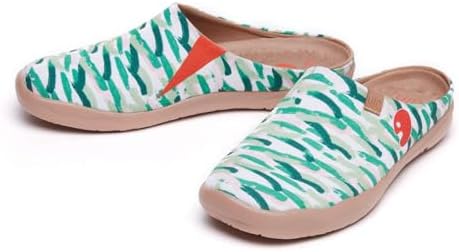UIN Slipper Woman Travel Art Painted Shoes Wide Toe Casual Home Slip On Mules Malaga - Image 4
