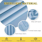 NICETOWN Blue Room Divider Curtains 100 inches Wide Curtains, Grommet Thermal Insulated Blackout Window Treatment Room Darkening for Sliding Glass Door Bedroom, 1 Panel, W100 x L84 - Image 3