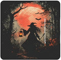 Halloween Witch & Bats Extra Large Picnic Blankets Waterproof Foldable Beach Blanket Waterproof Sandproof Outdoor Packable Camping Blanket with Zip 79"x79" by Unknown