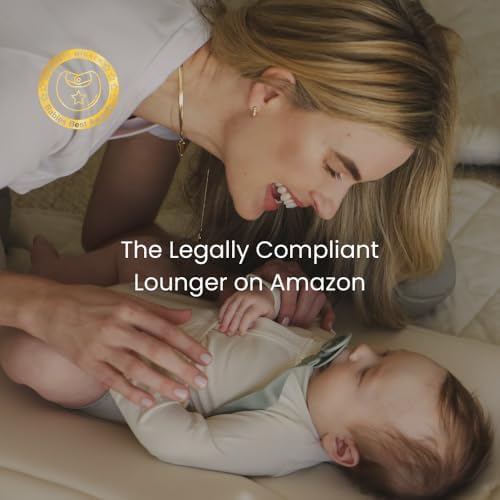 snuggle me Organic Newborn Baby Infant Lounger Pillow & Travel Bag - Petal - Image 2