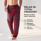 DOCKERS Fleece Pajama Pants for Men, 2 Pack Lounge Sleepwear with Pockets - Image 2